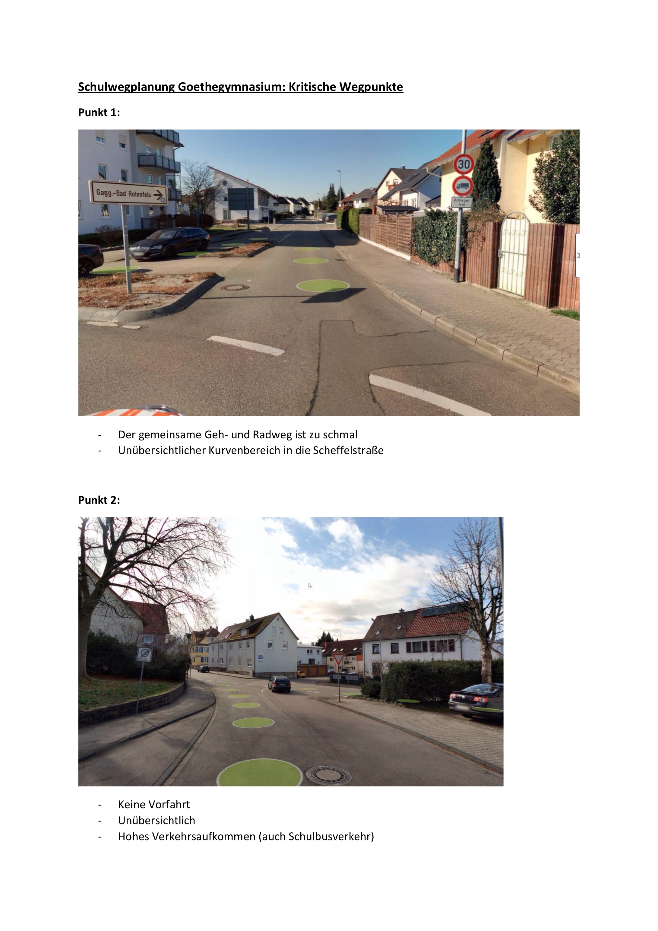 02 06 2025 Schulwegplanung Goethegymnasium Kritische Wegpunkte 1